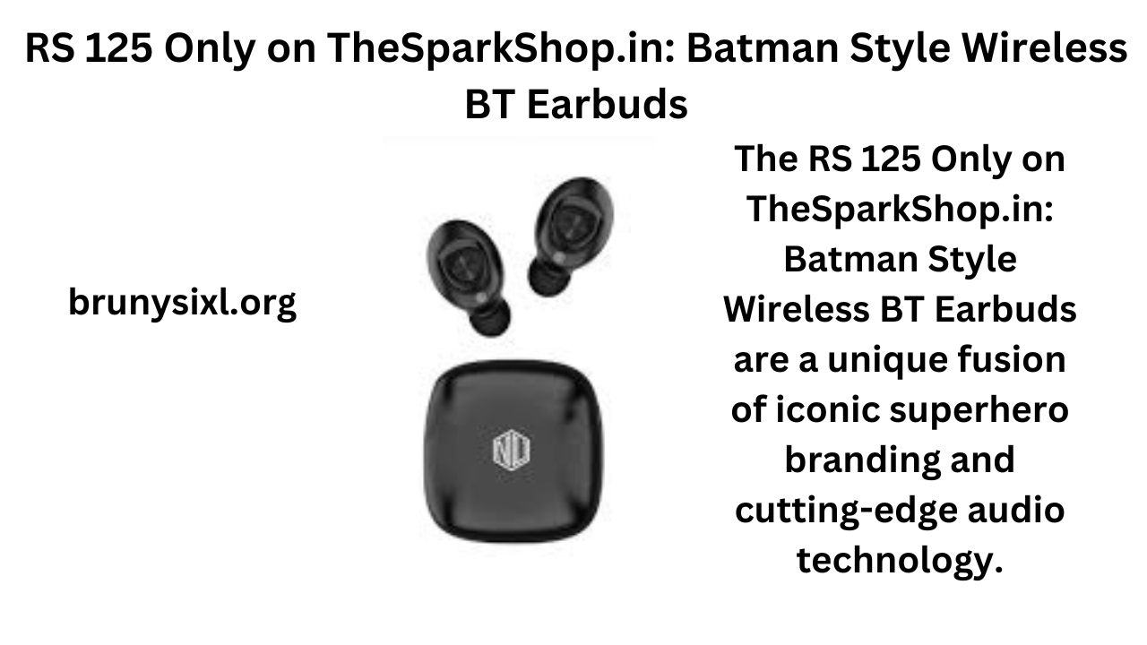 RS 125 Only on TheSparkShop.in: Batman Style Wireless BT Earbuds